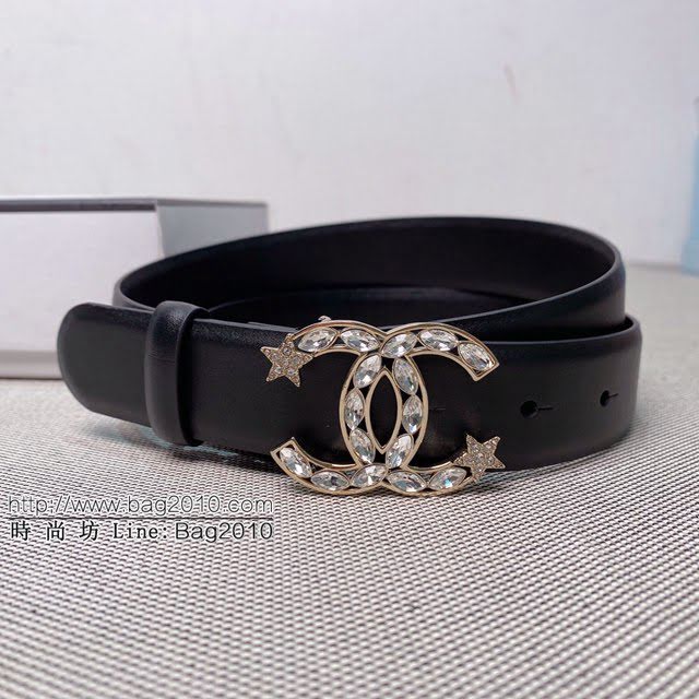 Chanel女士皮帶 香奈兒雙C時尚腰帶  jjp1899